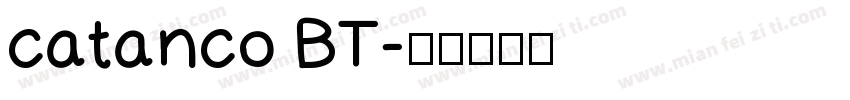 catanco BT字体转换